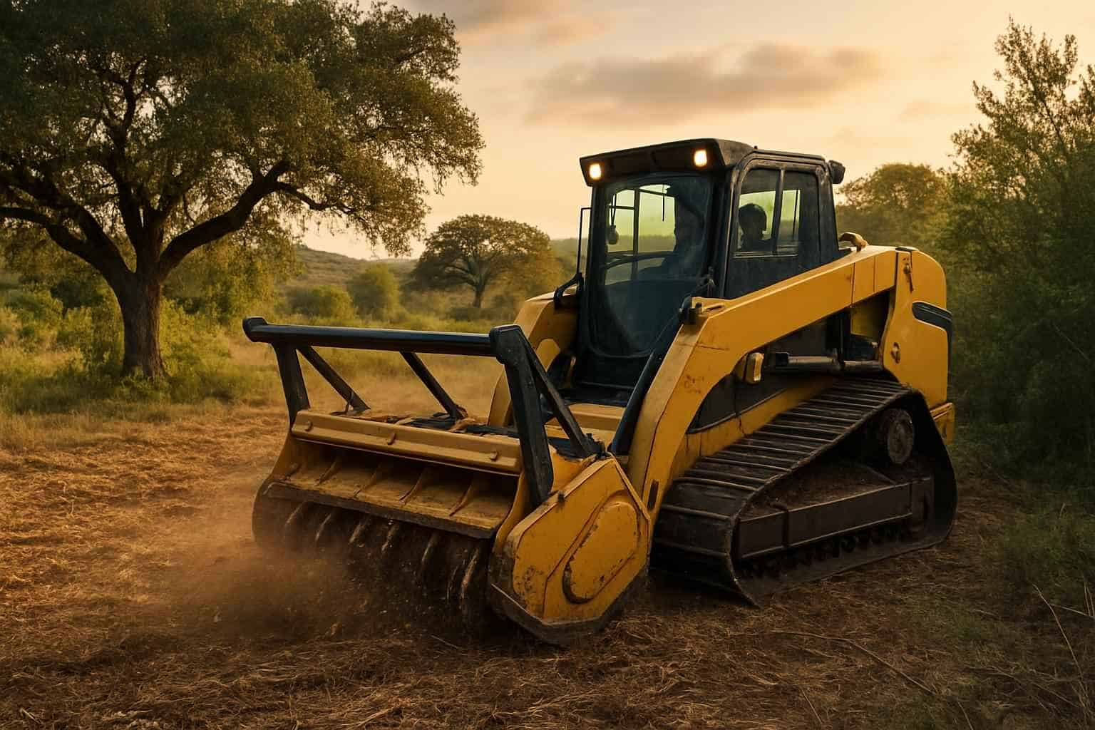 Underbrush Mulching in Round Mountain Texas