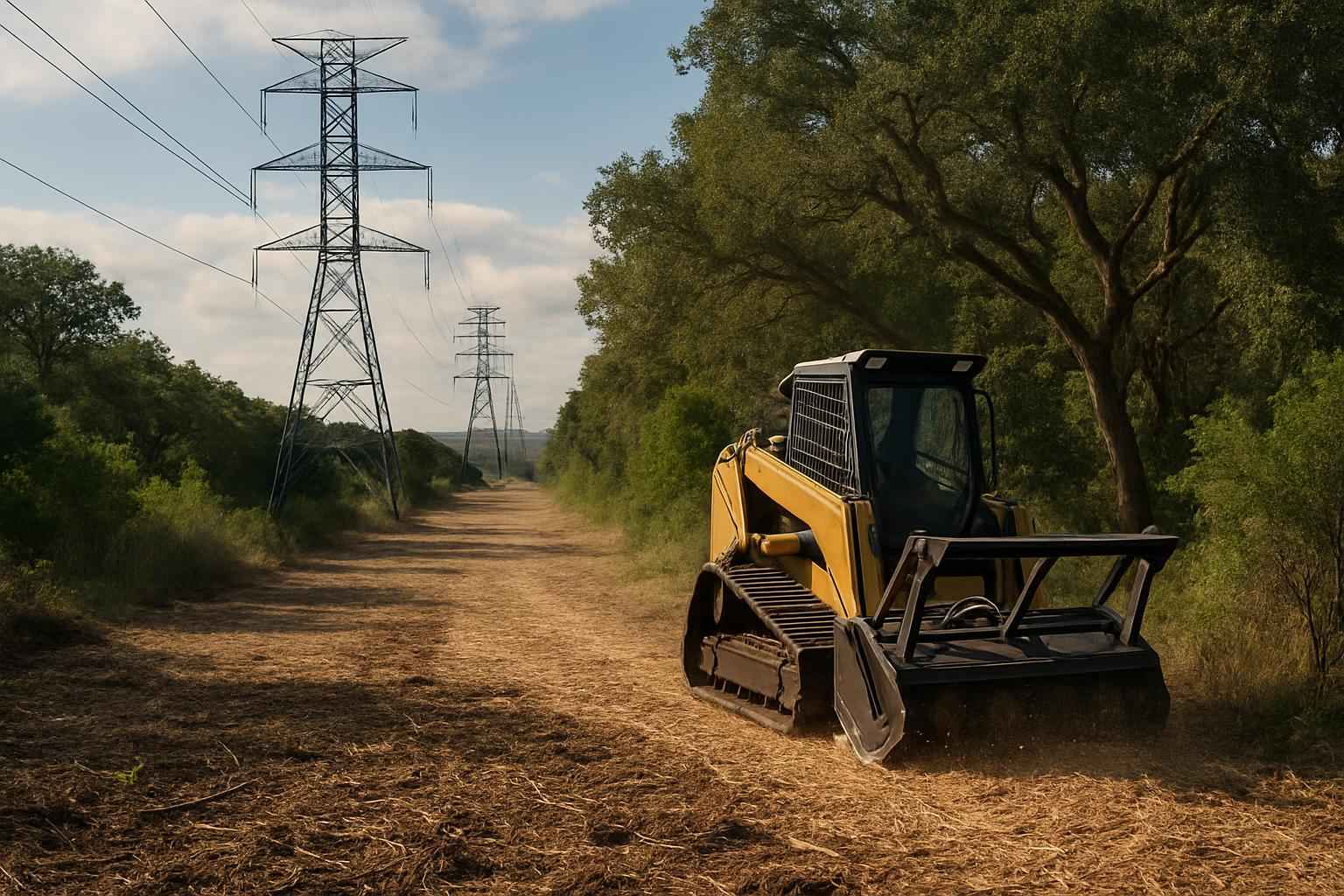 Utility ROW Clearing in Boerne Texas