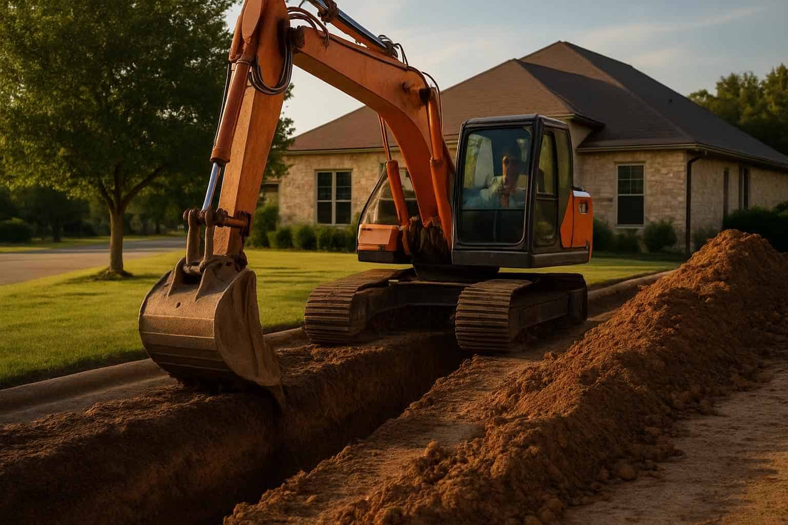 Utility Trenching in Kingsland Texas