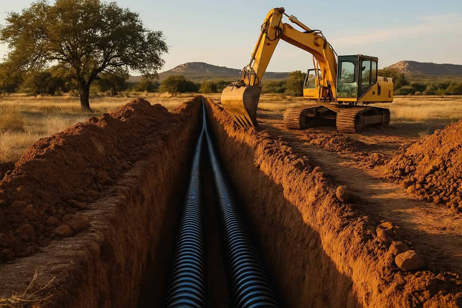 Utility Trenching in Llano Texas