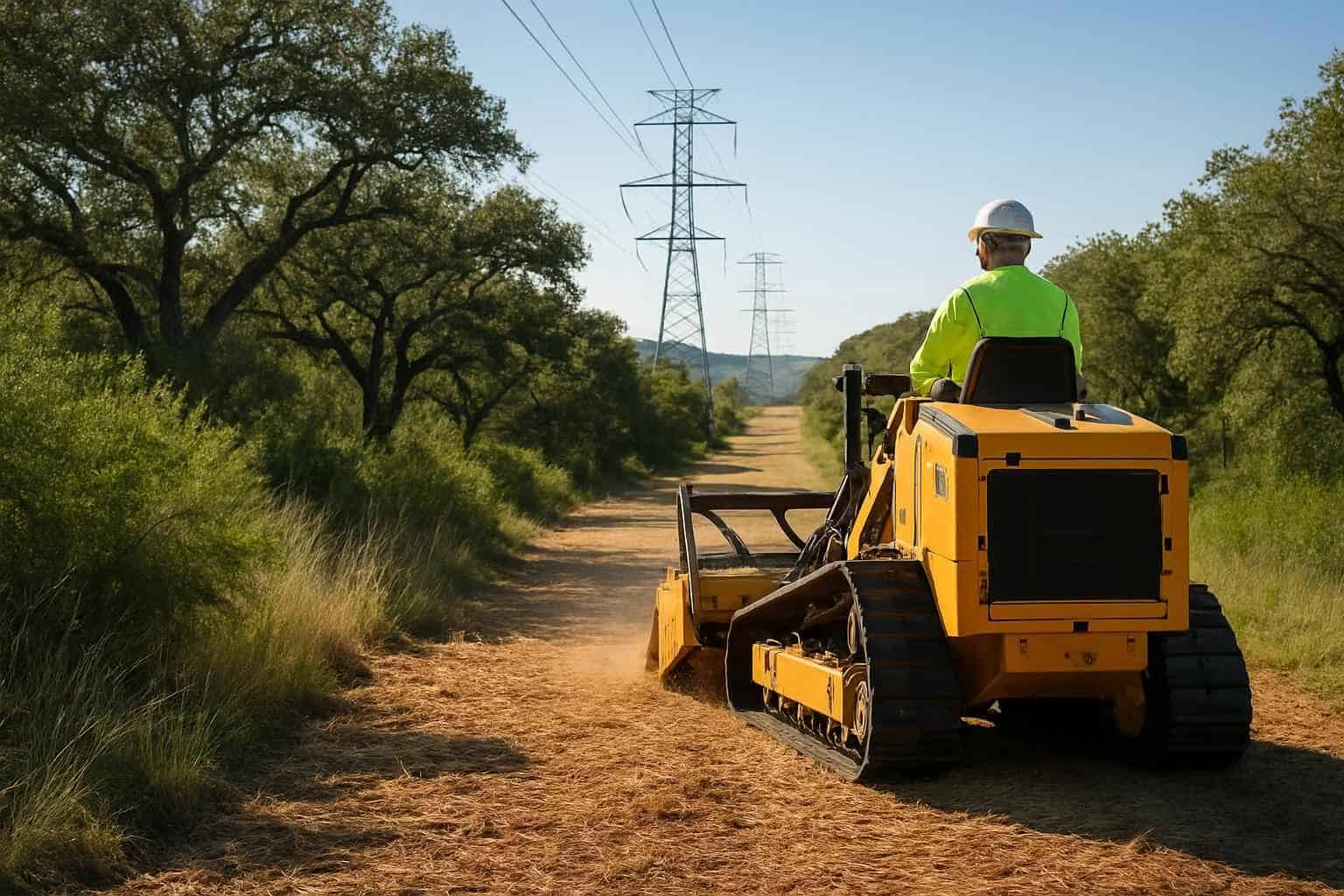 Vegetation Control ROW in Hunt Texas