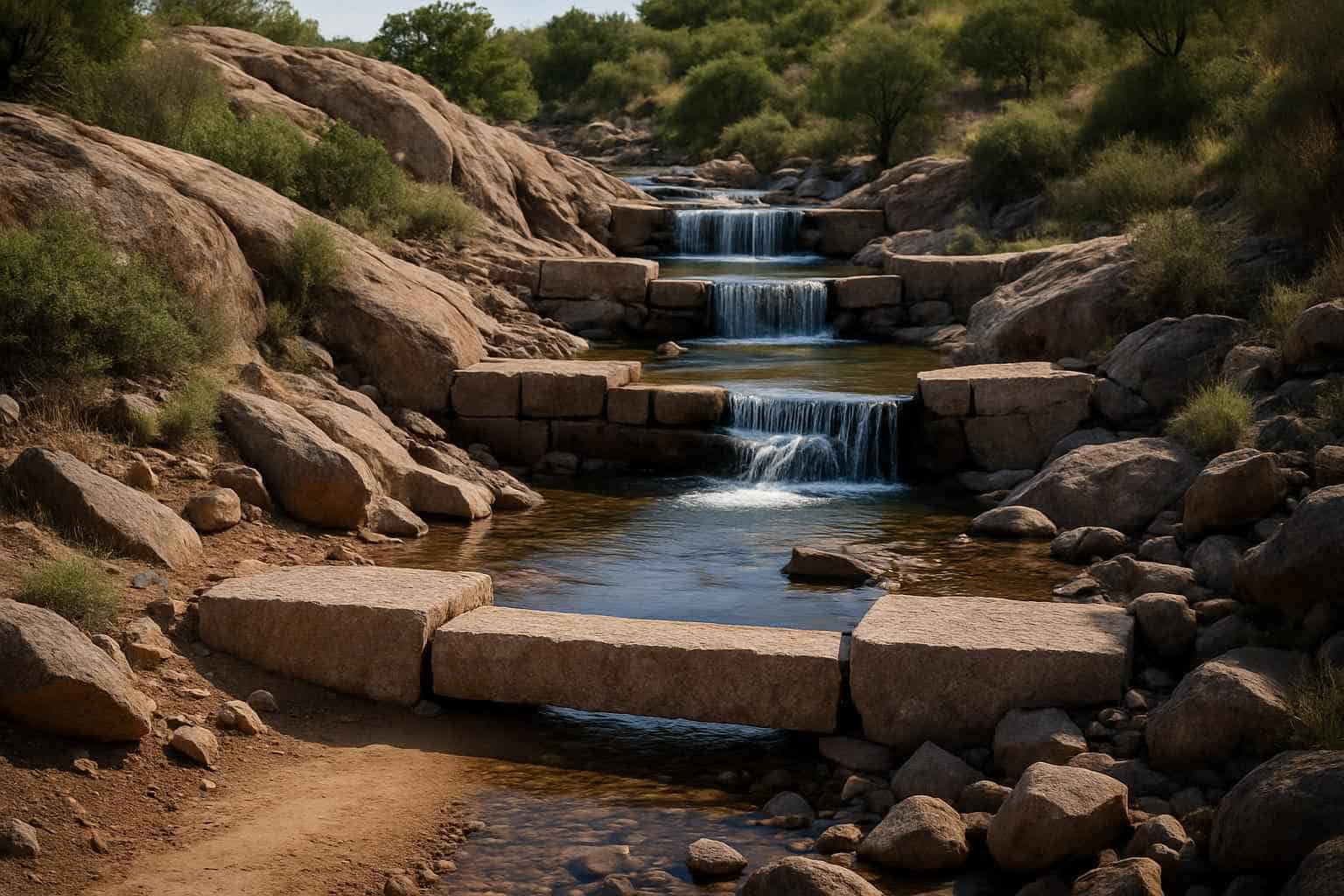 Water Bars and Check Dams in Granite Shoals Texas