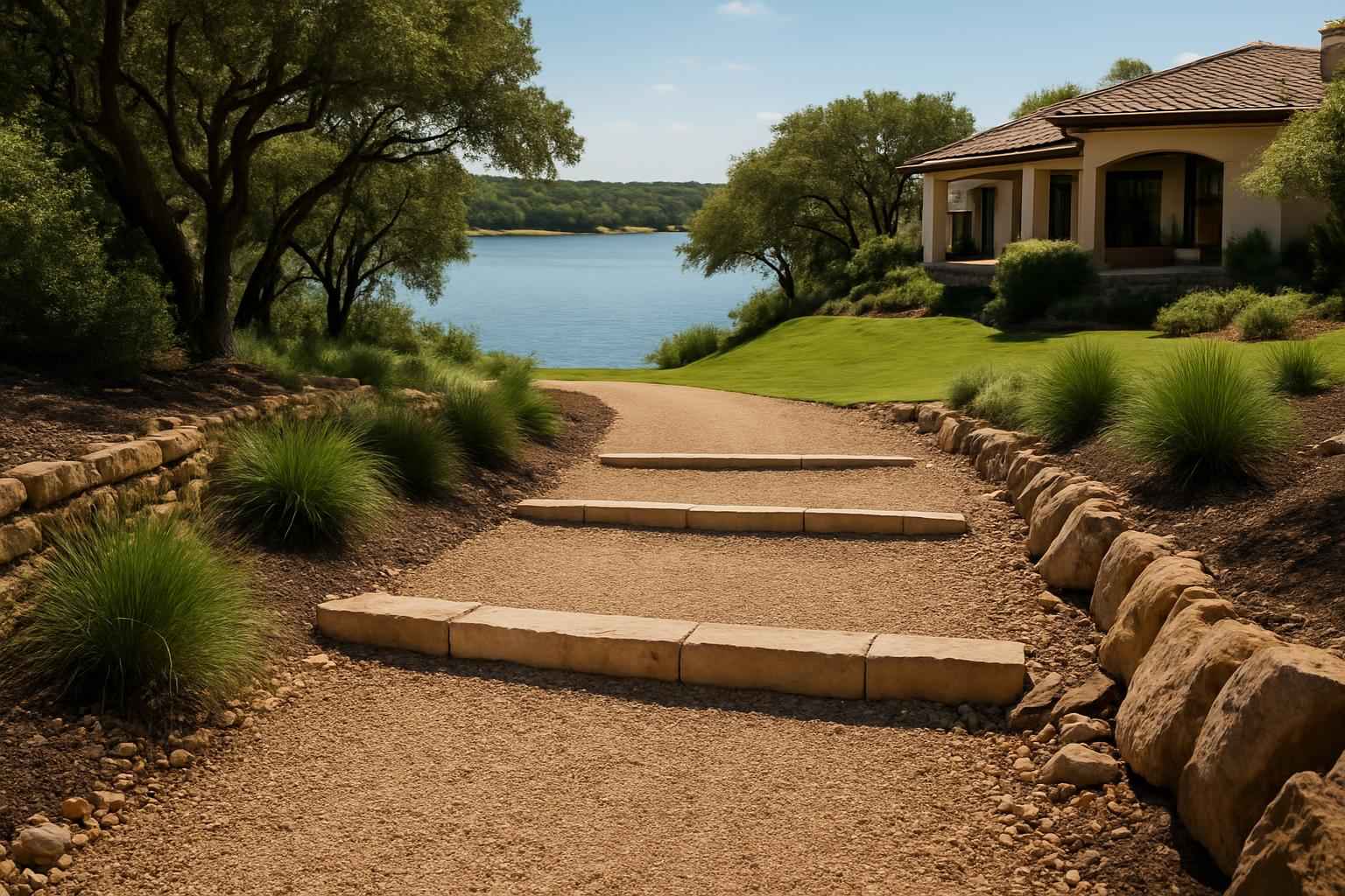 Water Bars And Check Dams In Horseshoe Bay Texas