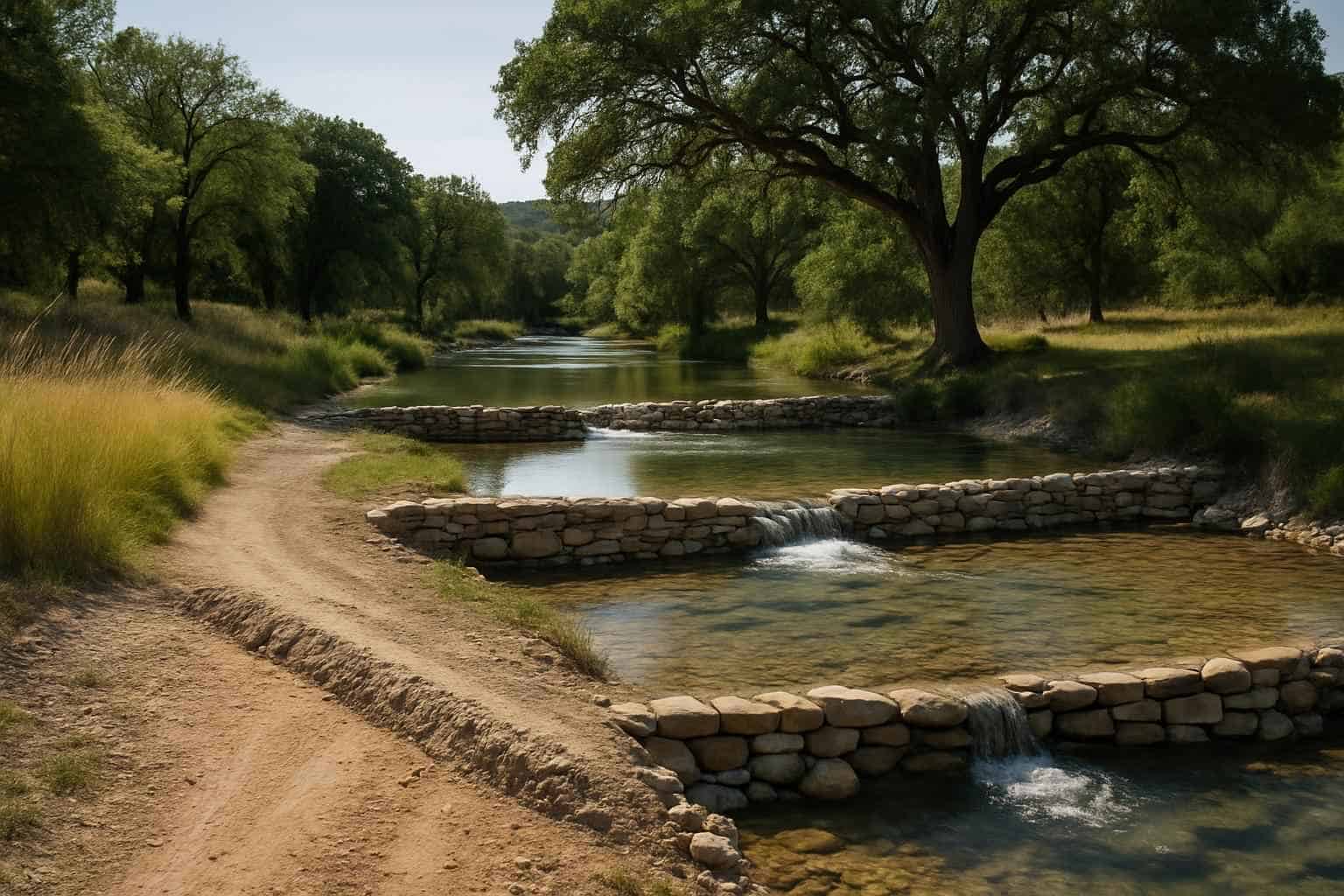 Water Bars and Check Dams in Hunt Texas
