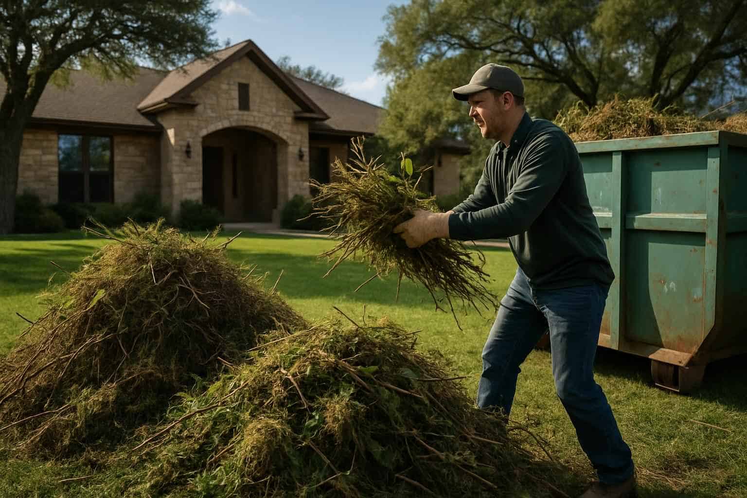 Yard Waste Removal in Round Mountain Texas