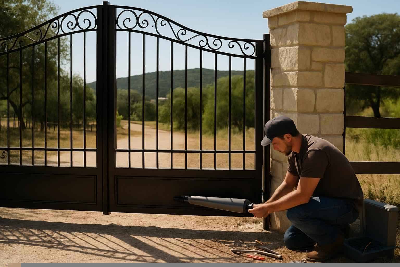 Automatic Gate Opener Prep In Pipe Creek Texas