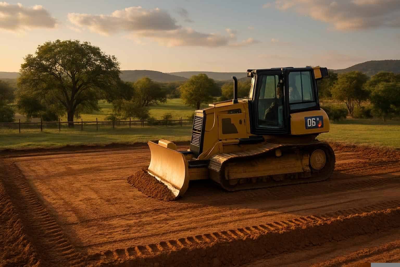 Building Pad Prep in Mason Texas