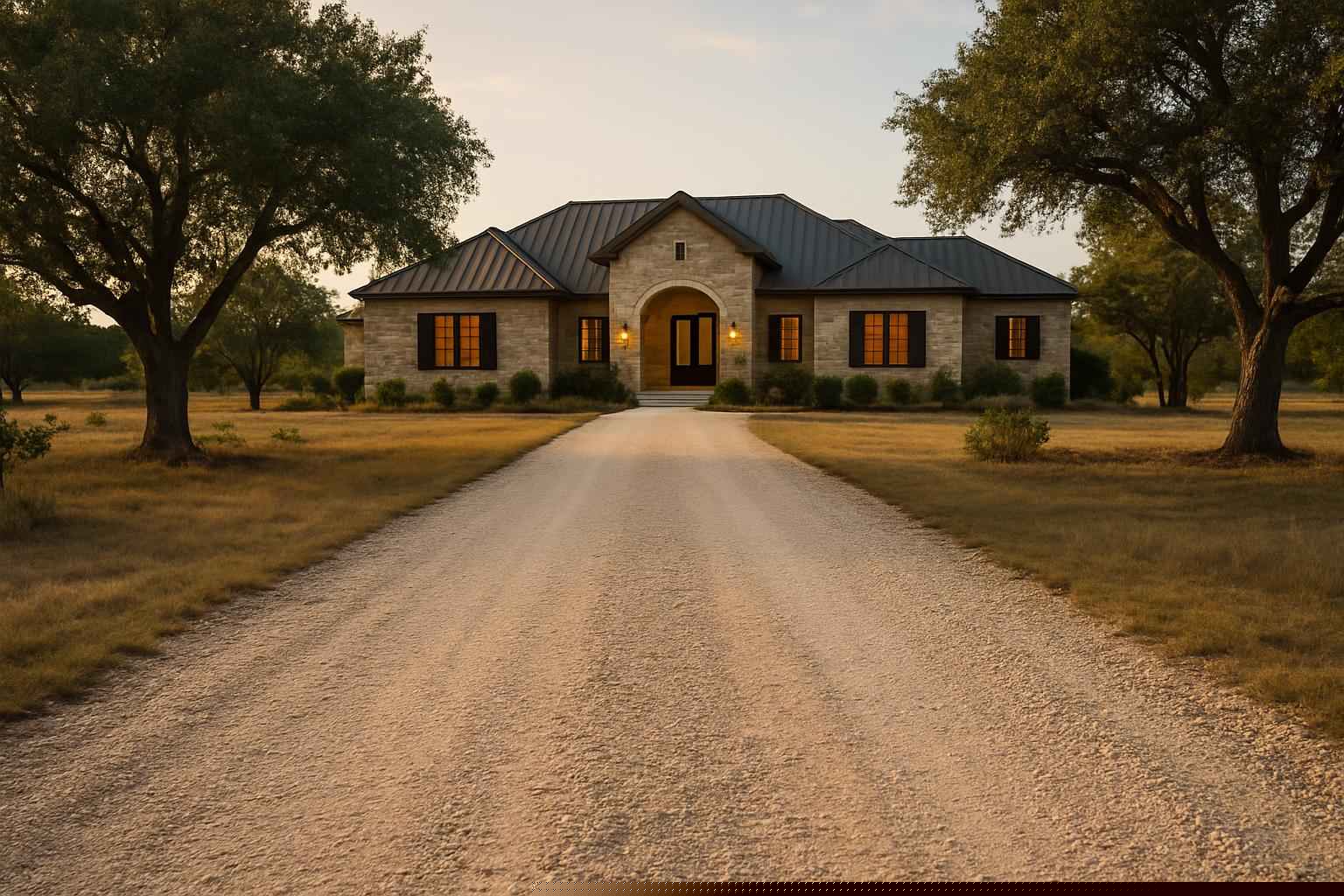 Caliche Driveway in Mason Texas