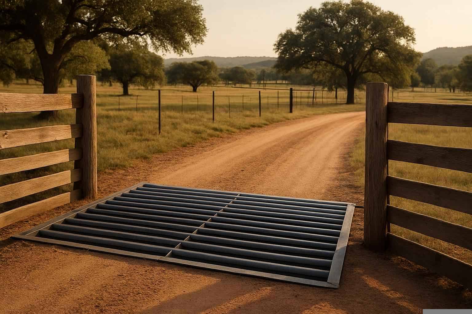 Gates And Cattle Guards In Mason Texas 4 Cattle Guard Installation in Mason Texas