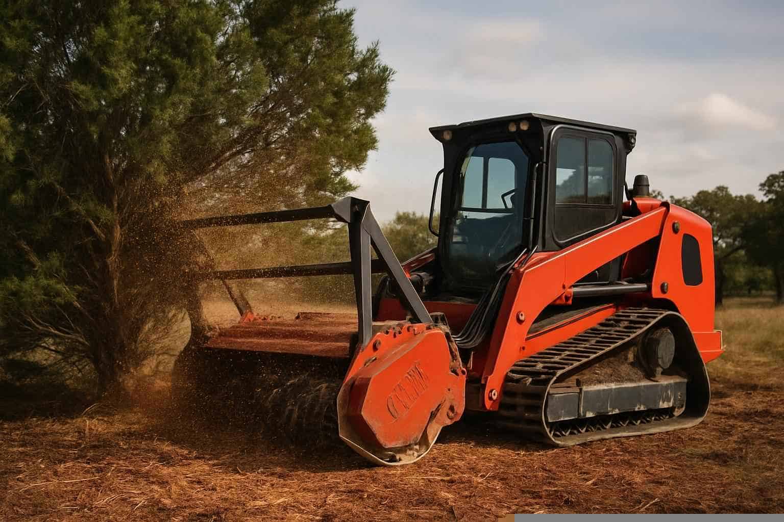 Cedar Eating In Pipe Creek Texas 1 Cedar Eating Mulching in Pipe Creek Texas