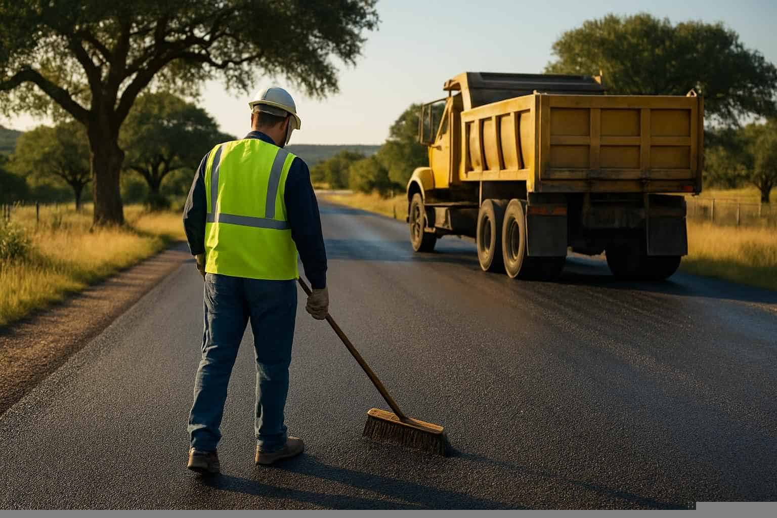 Chip And Seal In Mason Texas 6 Chip Seal Maintenance in Mason Texas