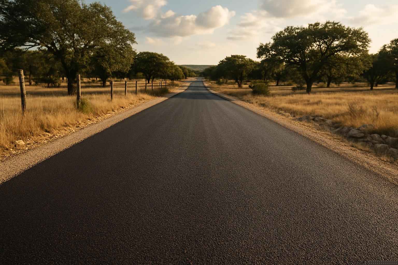 Chip And Seal In Mason Texas 4 Chip Seal Over Road Base in Mason Texas