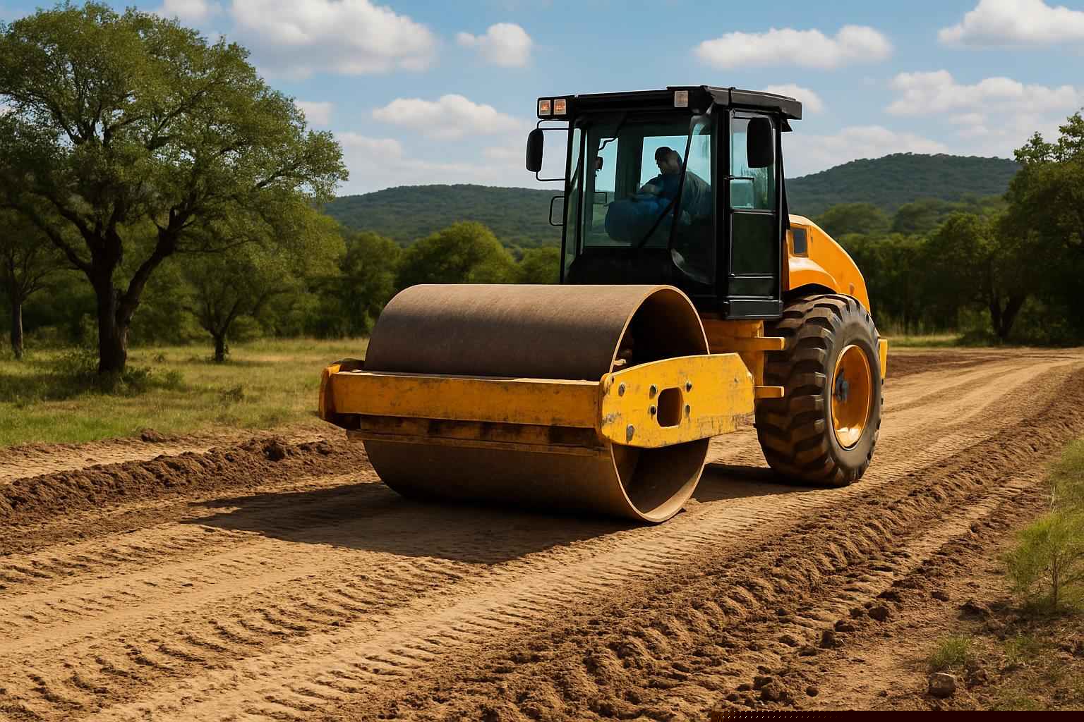 House Pad Construction In Pipe Creek Texas 4 Compaction and Proof Roll in Pipe Creek Texas