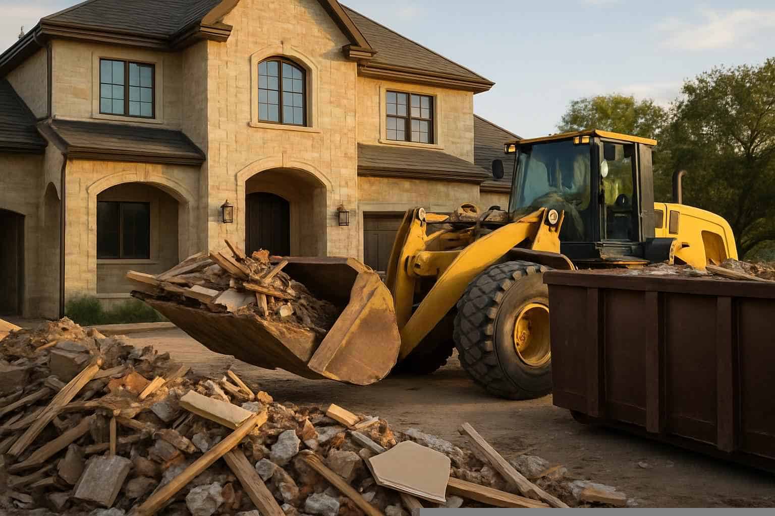 Construction Debris Removal in Mason Texas