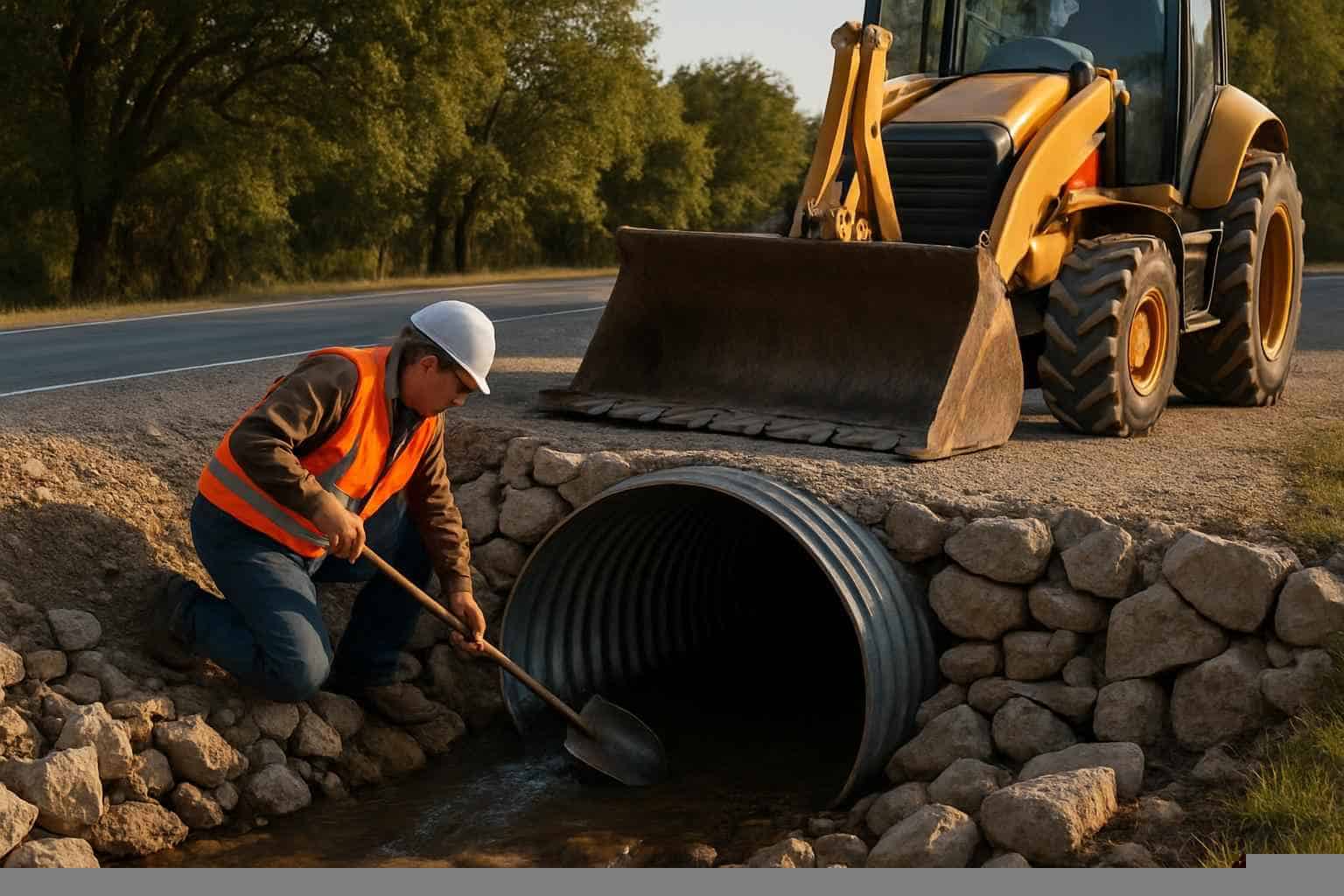 Culvert Installation In Mason Texas 6 Culvert Maintenance in Mason Texas