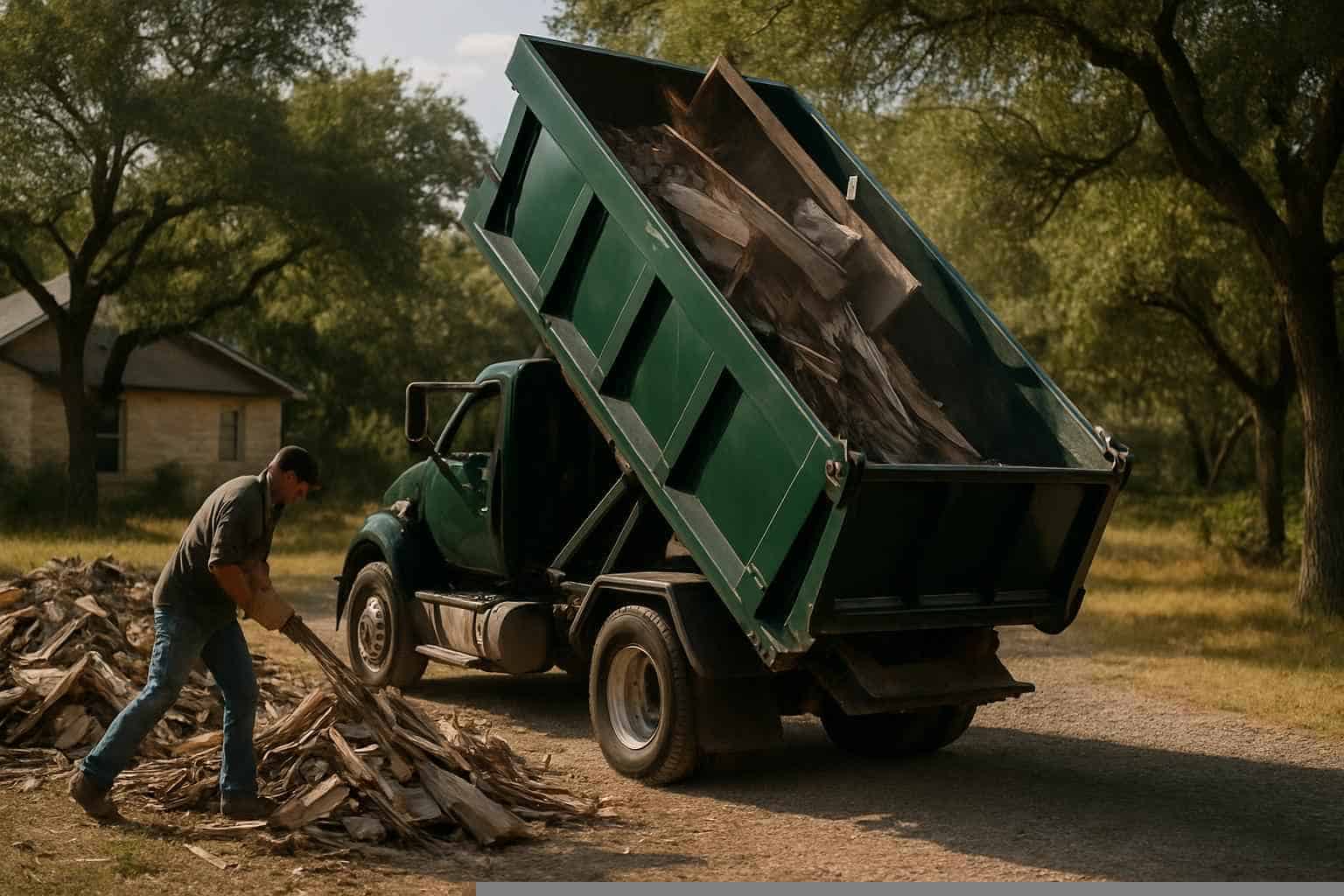 Debris Haul Off in Pipe Creek Texas