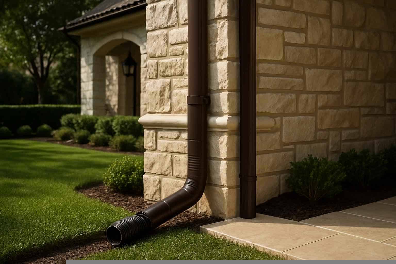 Drainage Solutions In Mason Texas 5 Downspout Drainage Tie Ins in Mason Texas