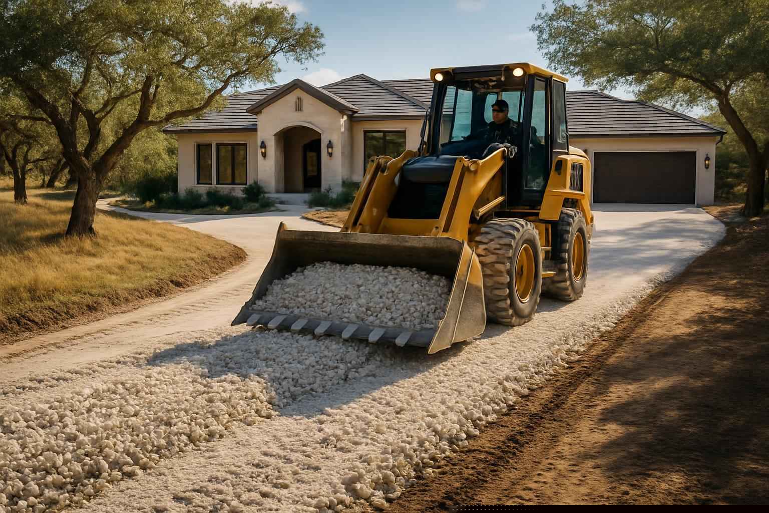 Site Preparation In Pipe Creek Texas 4 Driveway Base Prep in Pipe Creek Texas