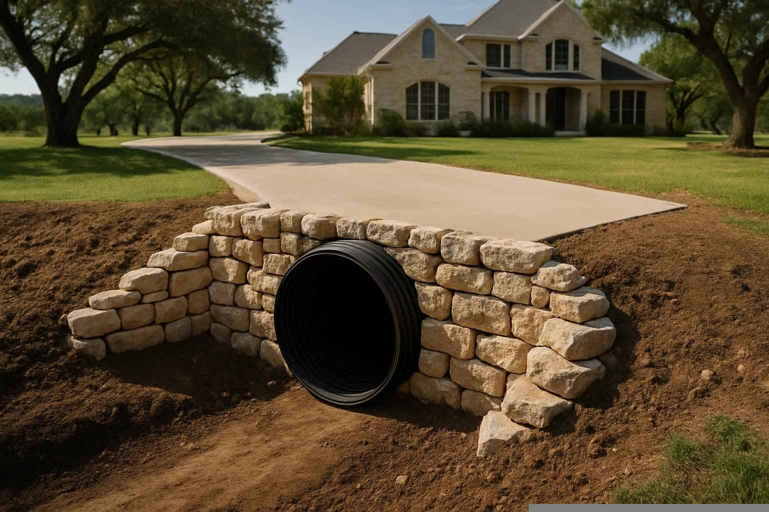Culvert Installation In Mason Texas 3 Driveway Culvert Replacement in Mason Texas
