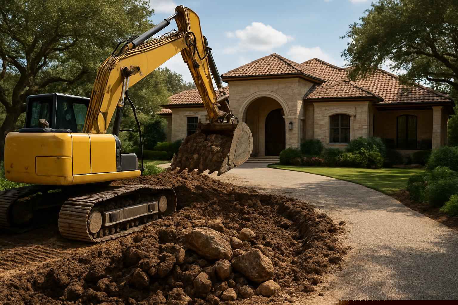 Driveway Excavation in Medina Texas