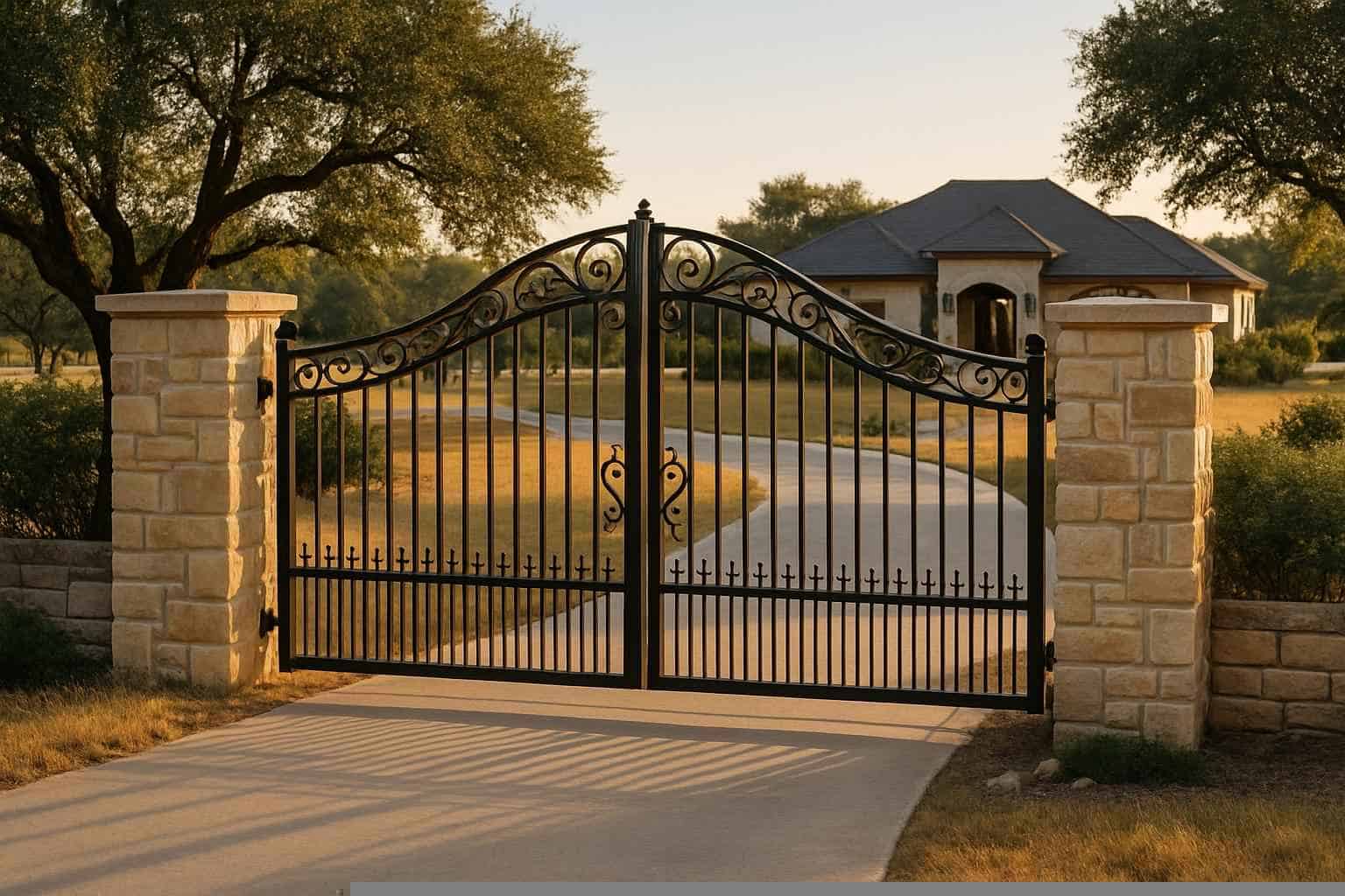 Gates And Cattle Guards In Mason Texas 5 Driveway Gates in Mason Texas