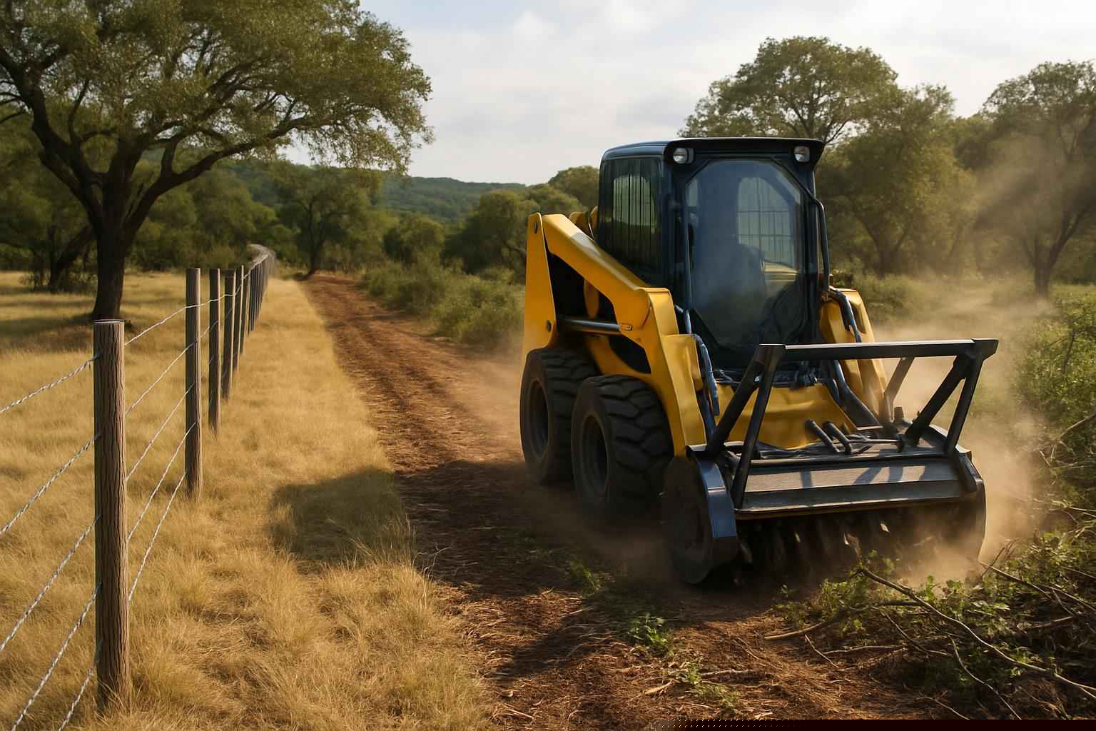 Fencing Services In Pipe Creek Texas 6 Fence Line Clearing in Pipe Creek Texas