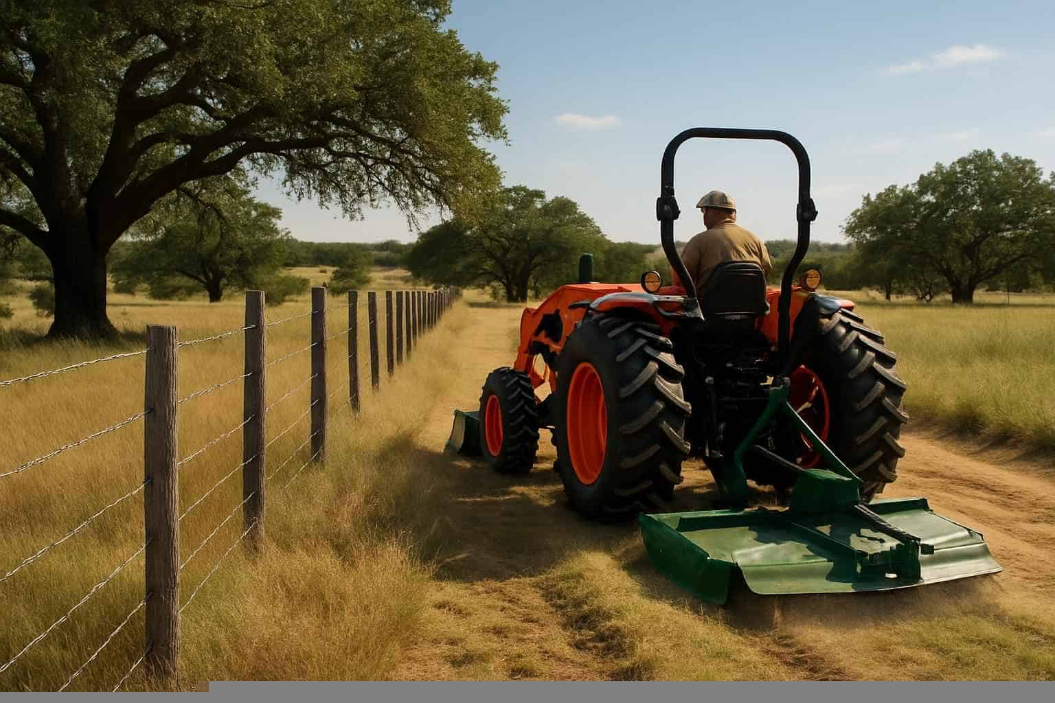 Fence Row Maintenance in Mason Texas