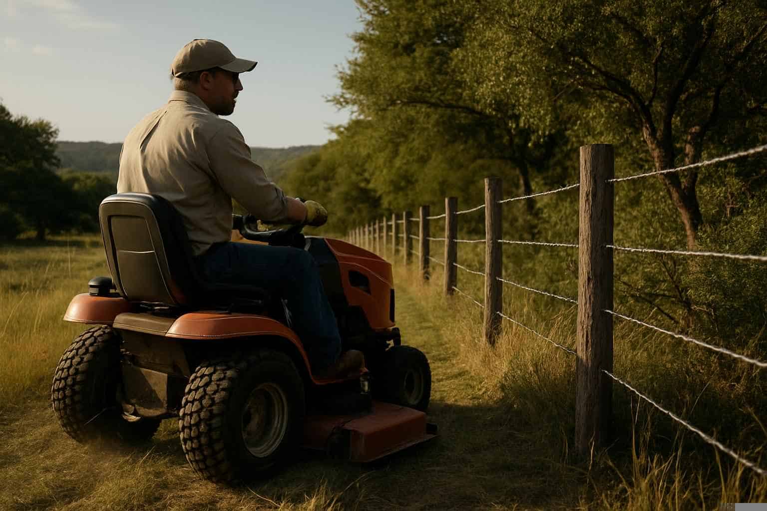 Fence Row Maintenance in Pipe Creek Texas