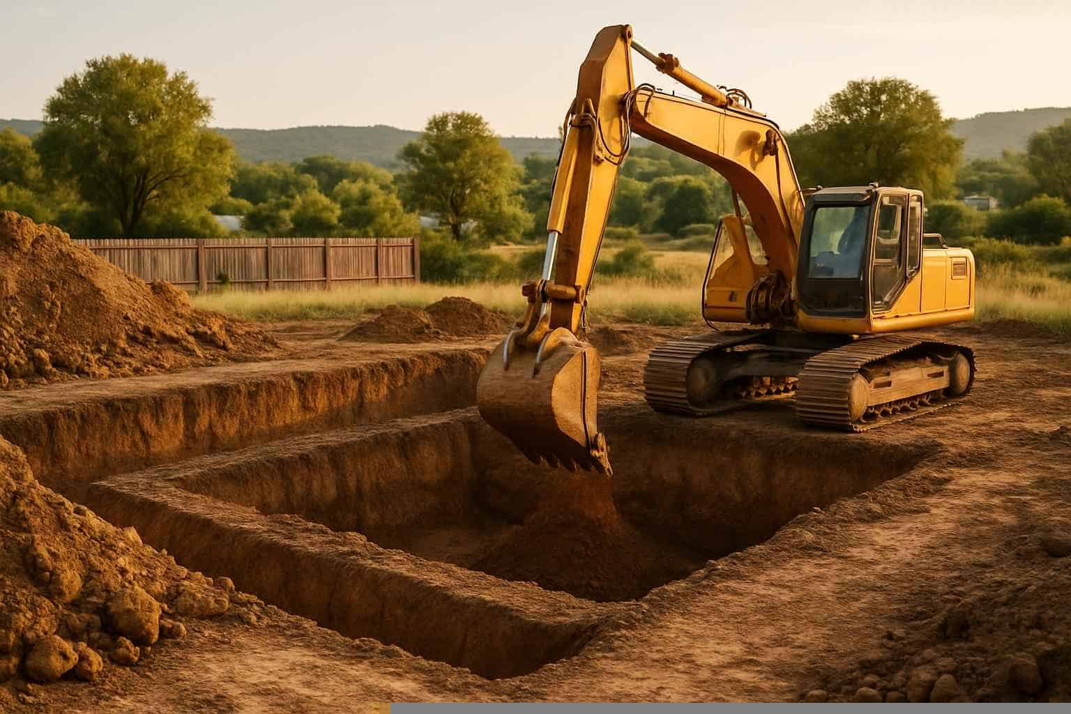Foundation Excavation in Medina Texas