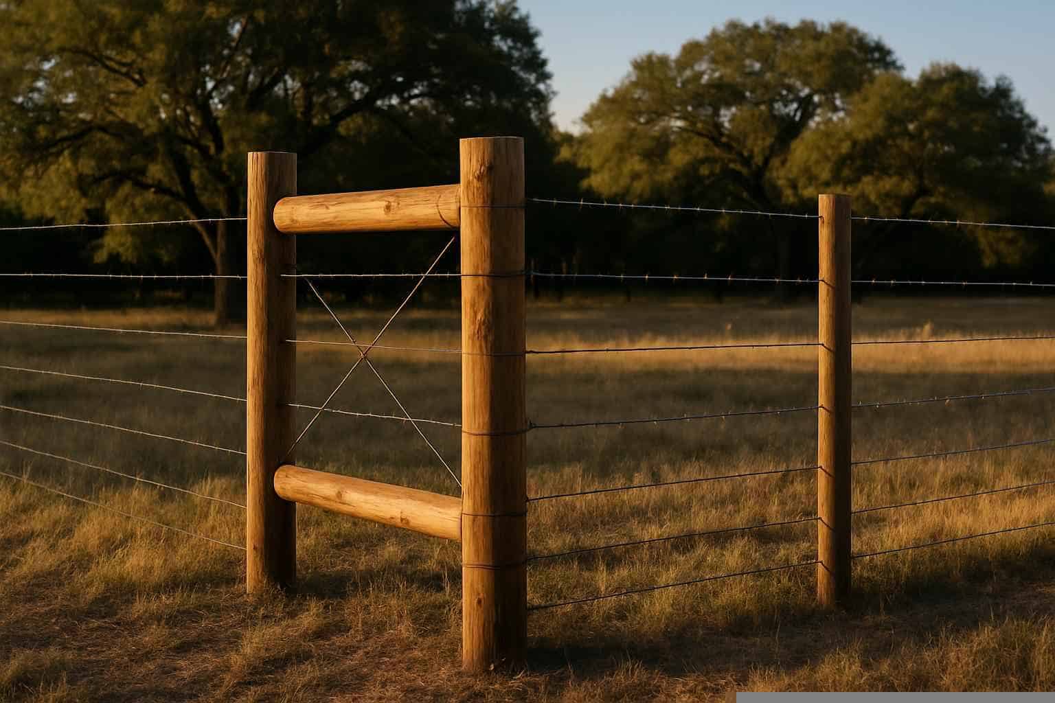 H Brace And Corner Posts In Pipe Creek Texas