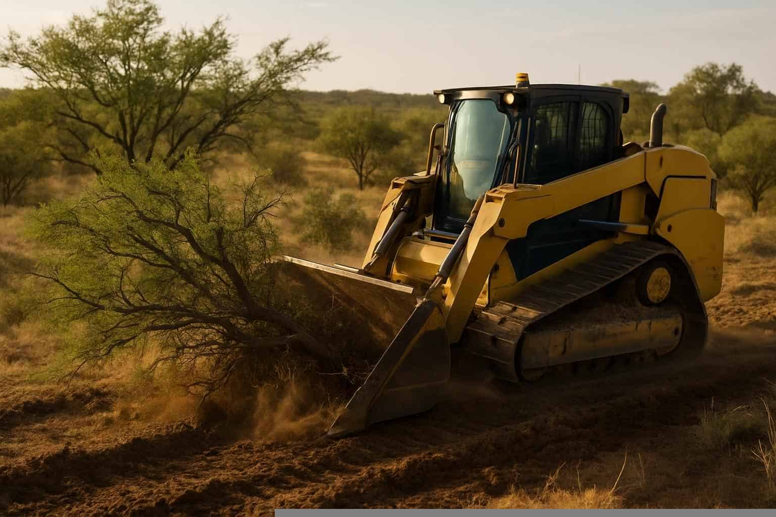 Mesquite Brush Clearing in Mason Texas
