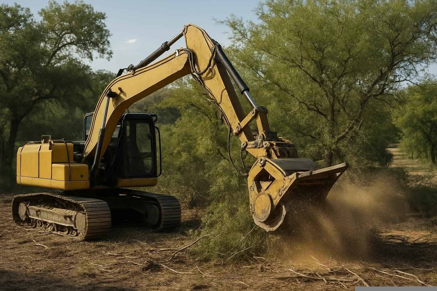 Mesquite Clearing In Pipe Creek Texas 2 Mesquite Brush Clearing In Pipe Creek Texas