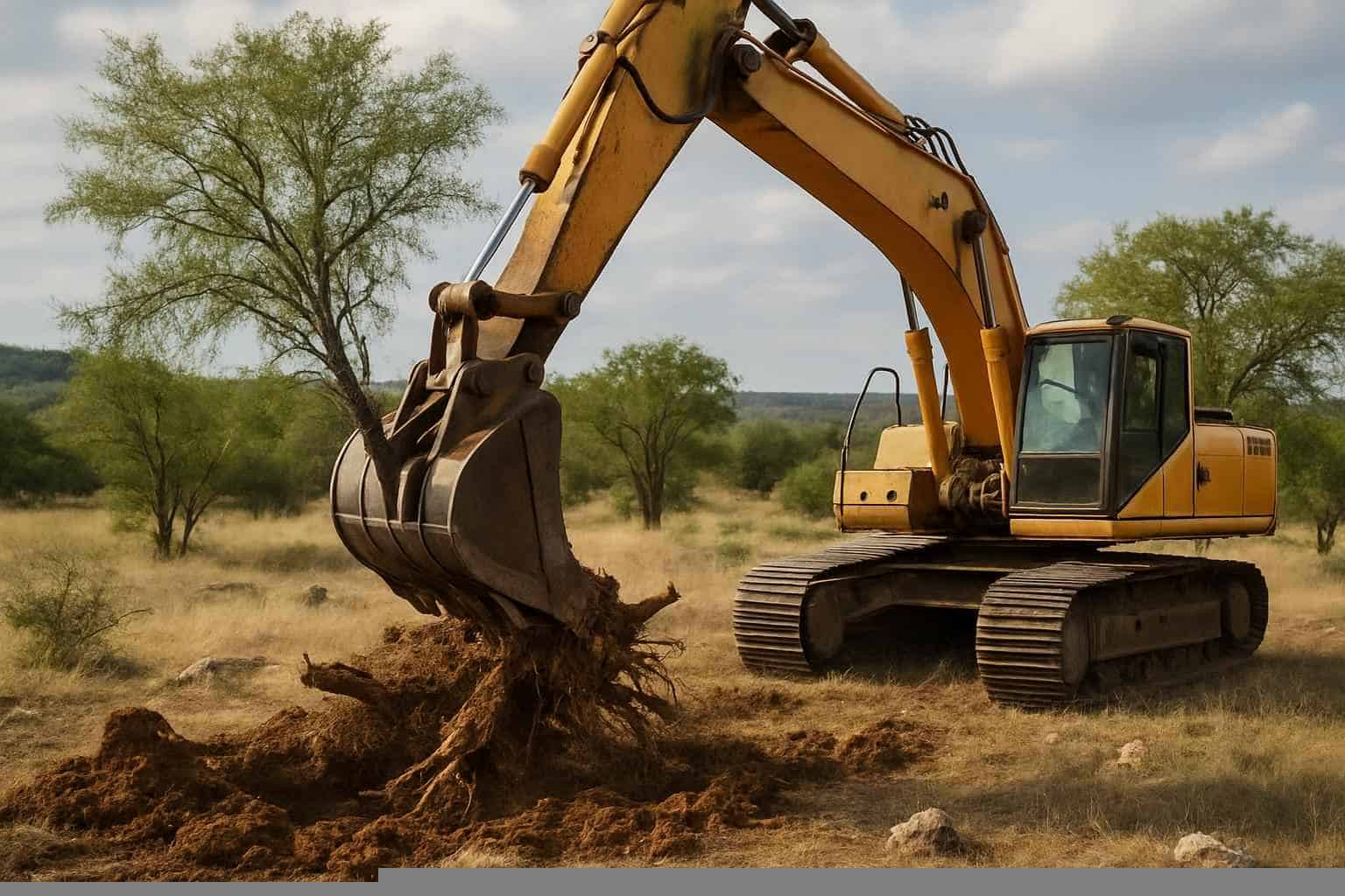 Mesquite Clearing In Pipe Creek Texas 6 Mesquite Grubbing In Pipe Creek Texas