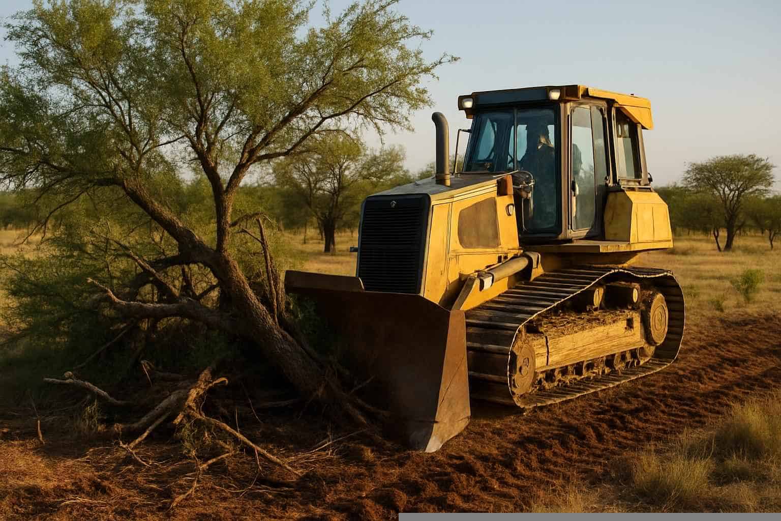 Mesquite Pasture Clearing in Mason Texas