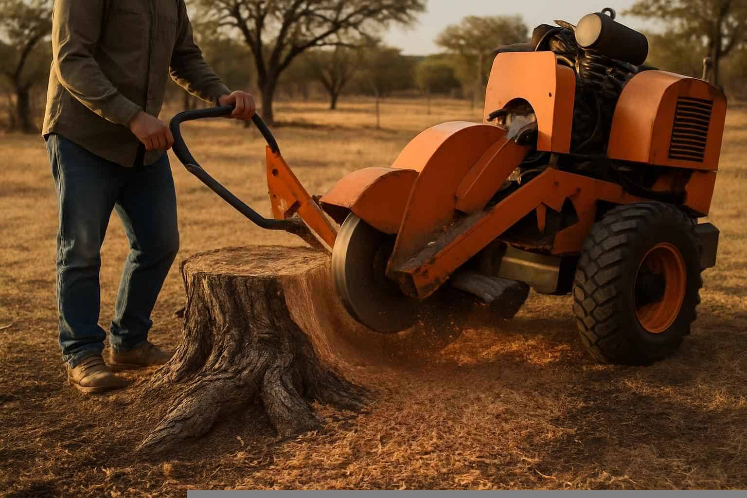 Stump Grinding In Mason Texas 4 Mesquite Stump Removal in Mason Texas