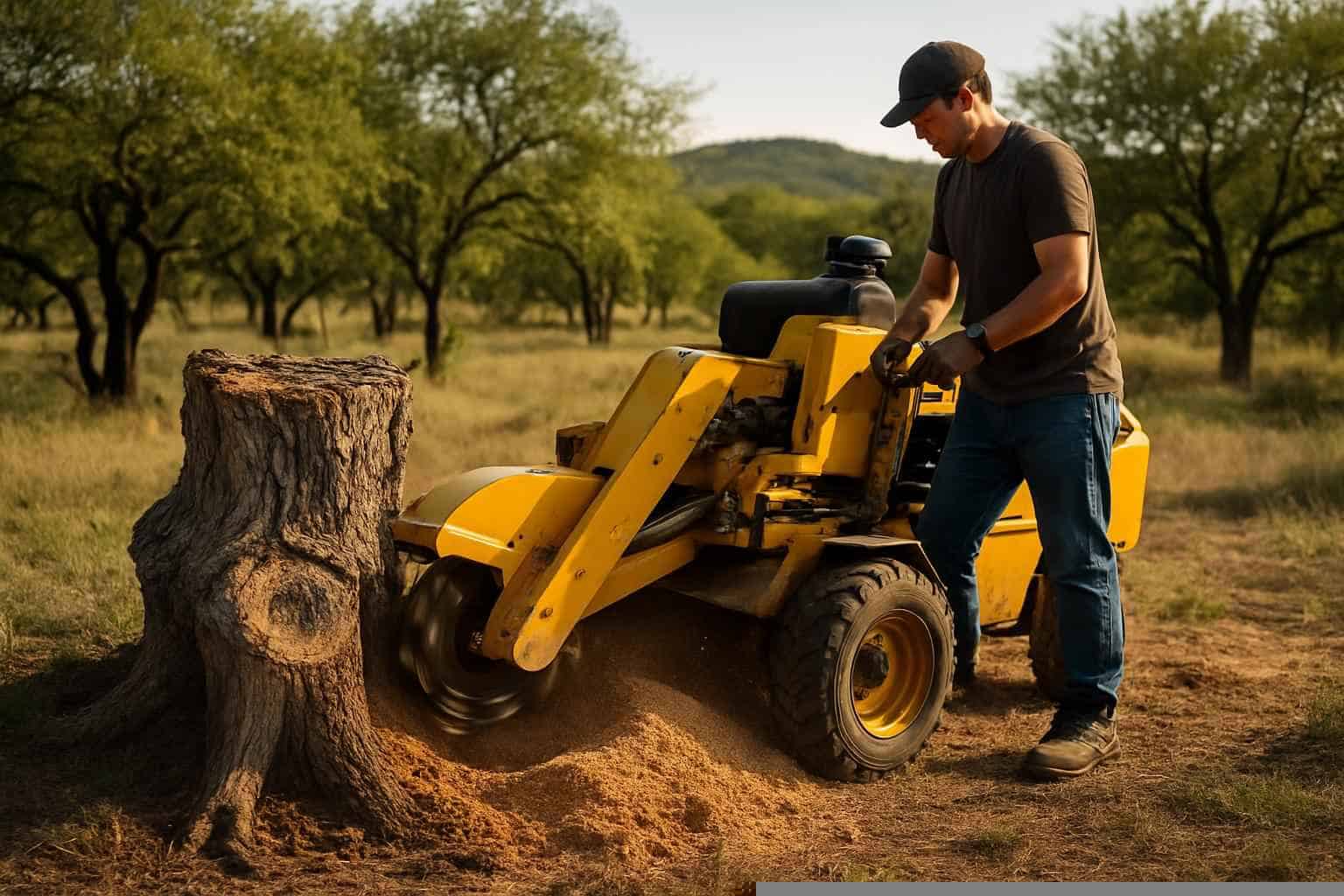 Mesquite Stump Removal in Medina Texas