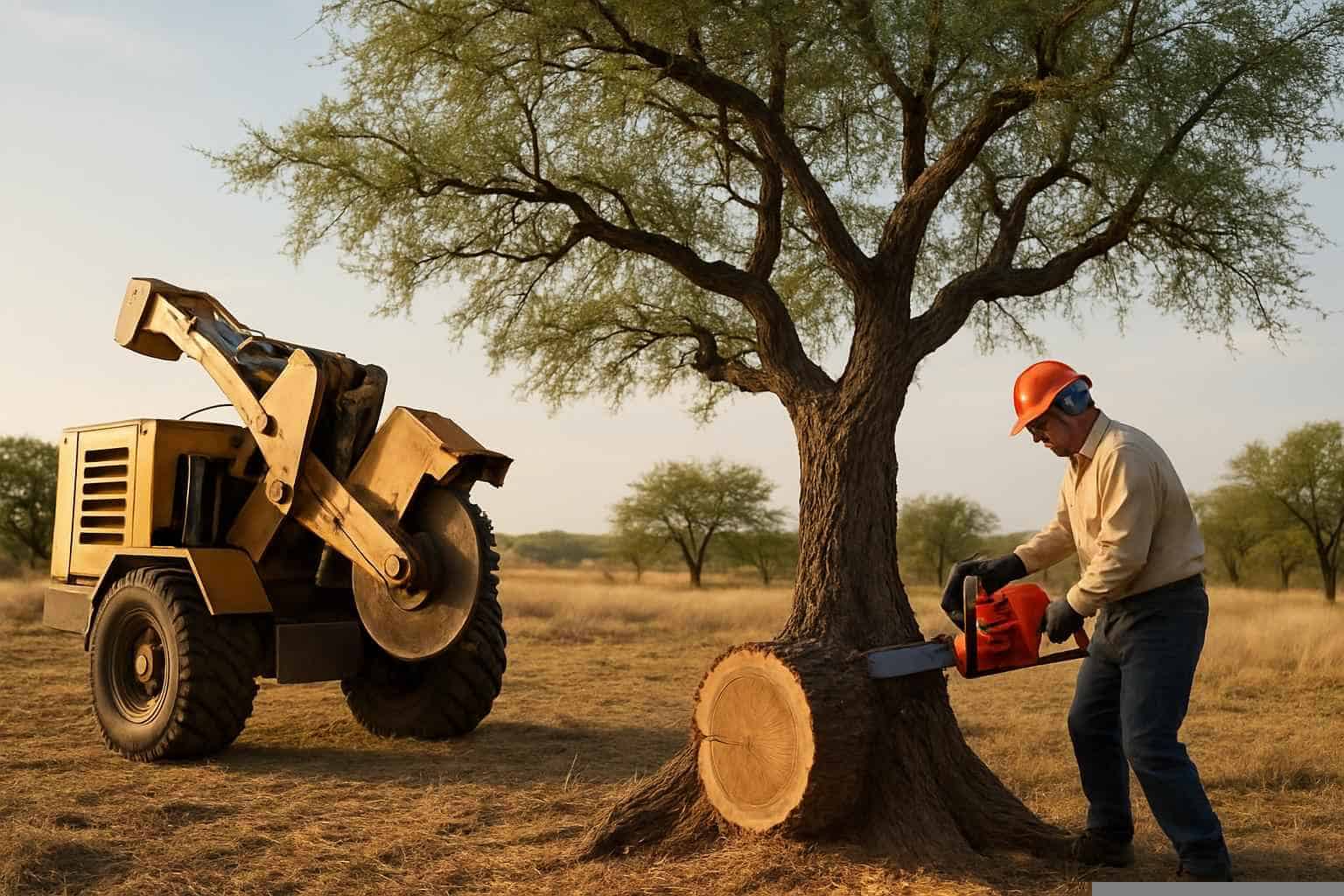 Mesquite Tree Removal in Mason Texas
