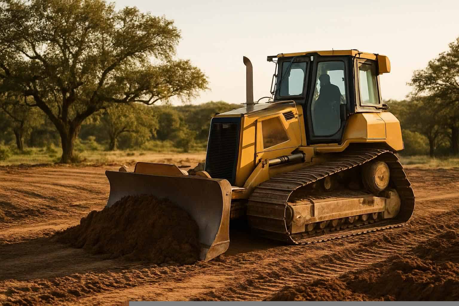 New Construction Lot Prep In Mason Texas