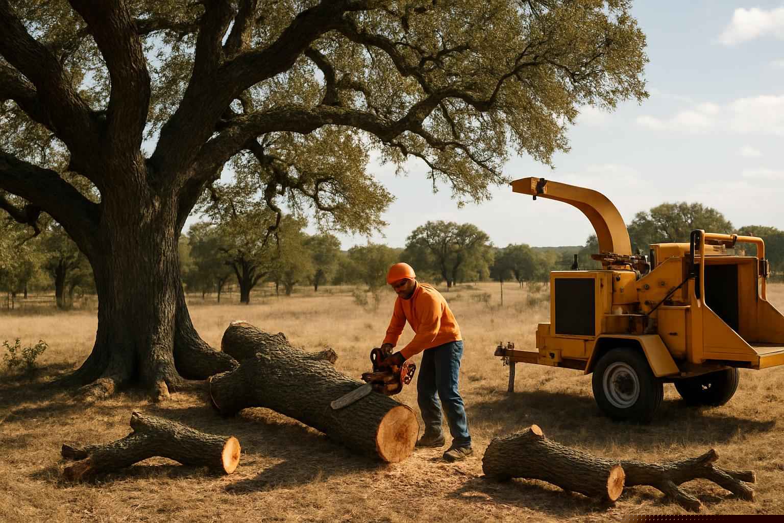 Oak Tree Removal in Mason Texas