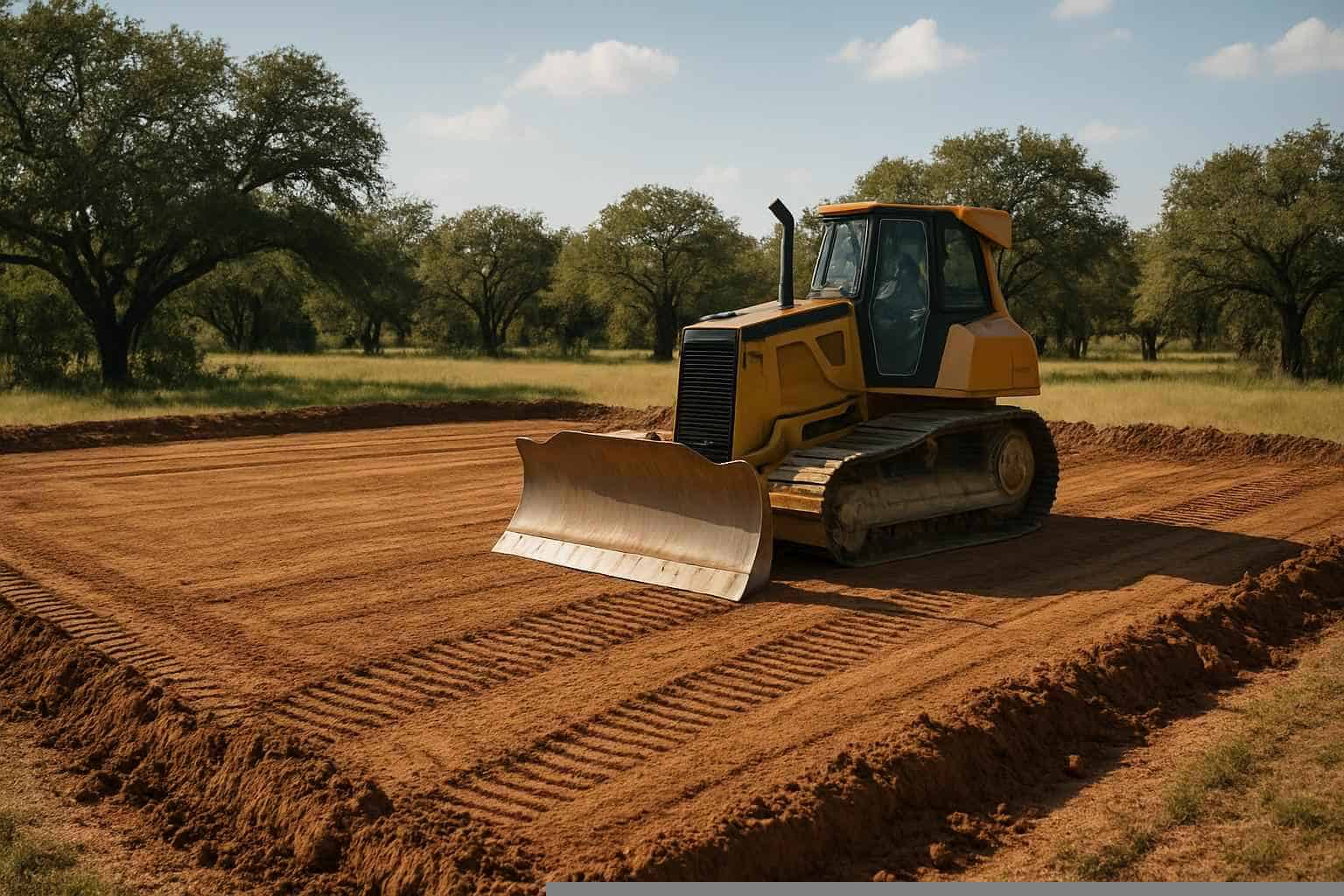 Pad Site Clearing in Mason Texas