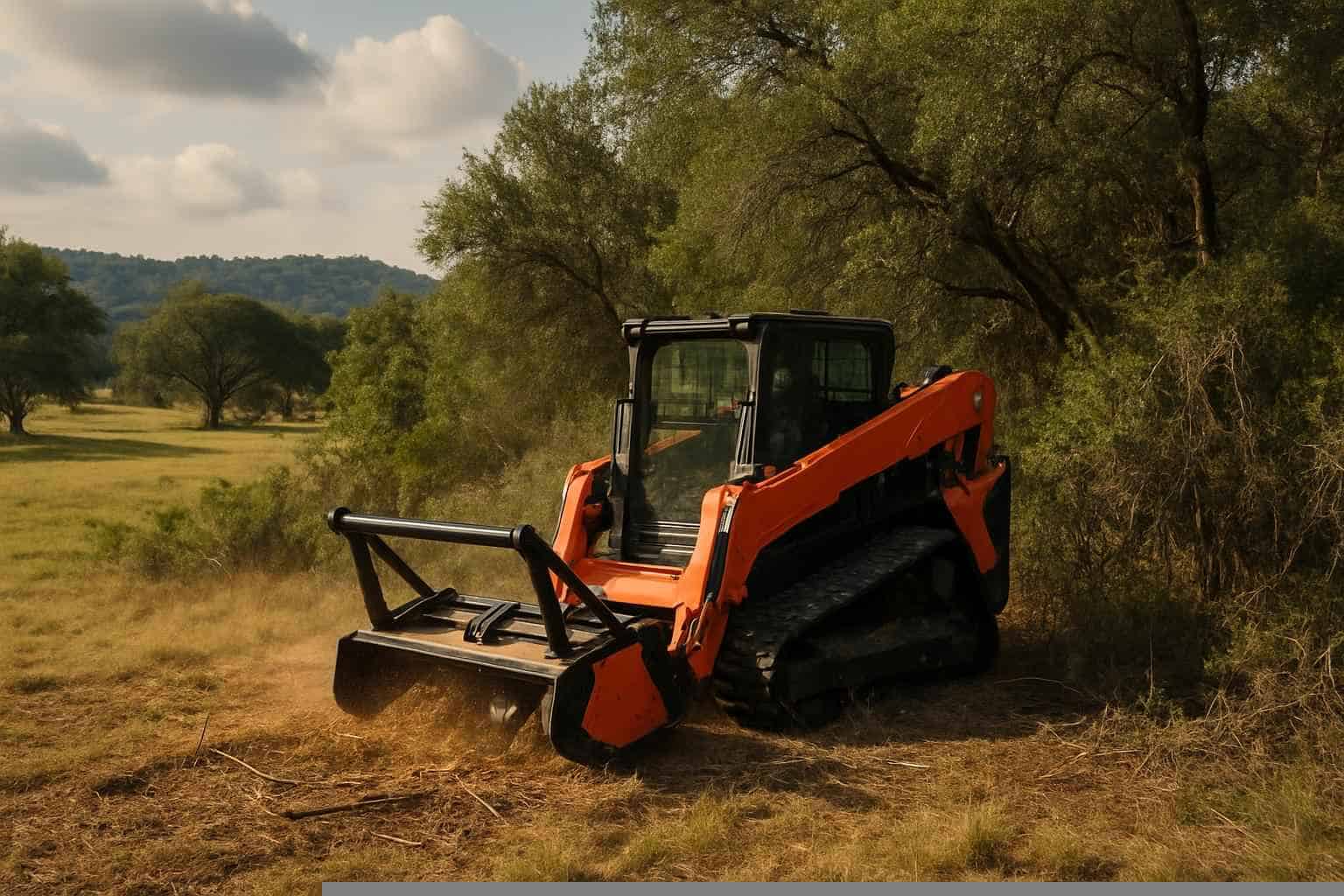 Pasture Underbrush Clearing in Pipe Creek Texas