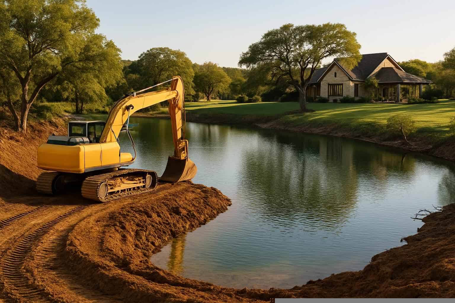 Pond Expansion in Pipe Creek Texas