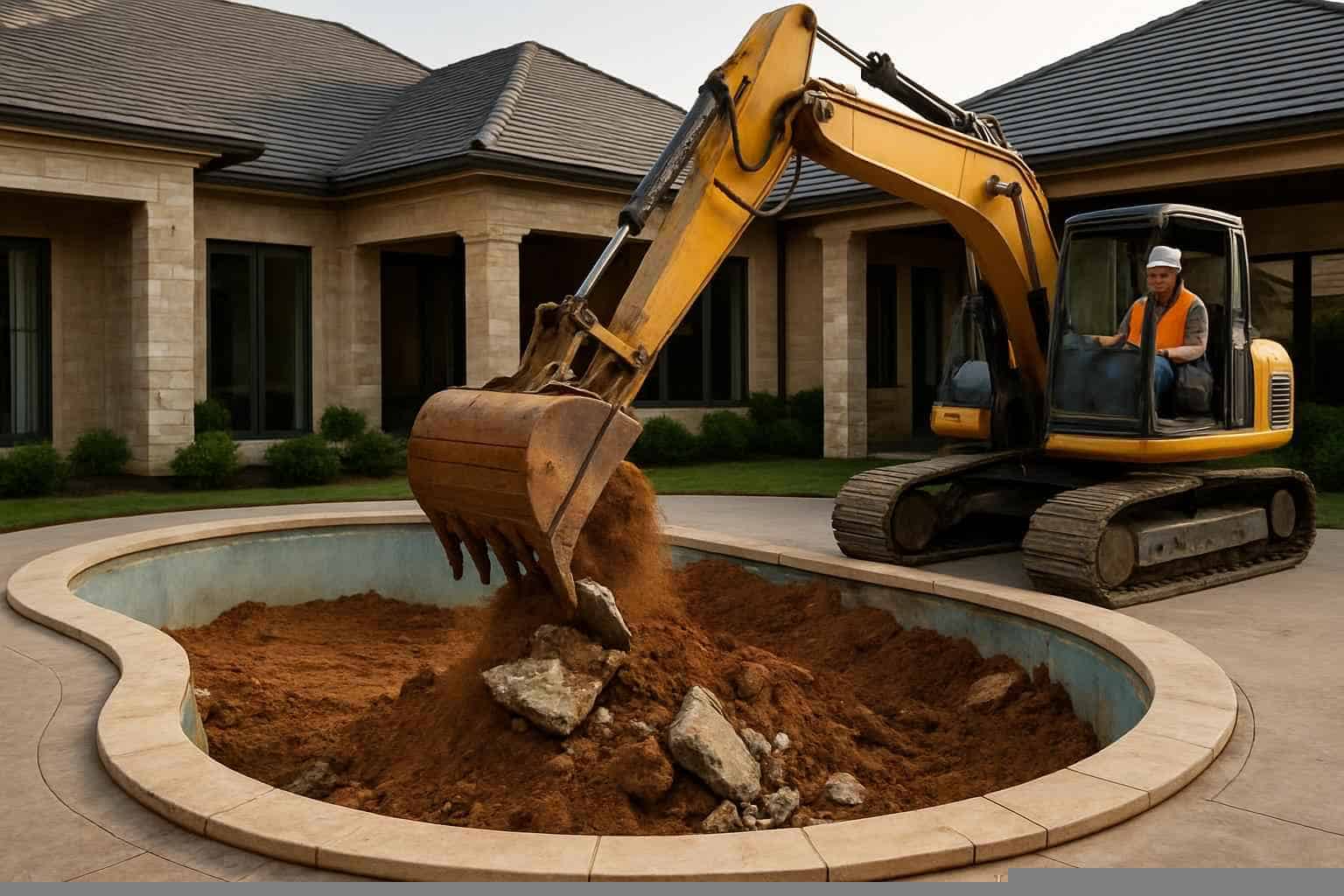 Pool Demolition And Fill In Mason Texas
