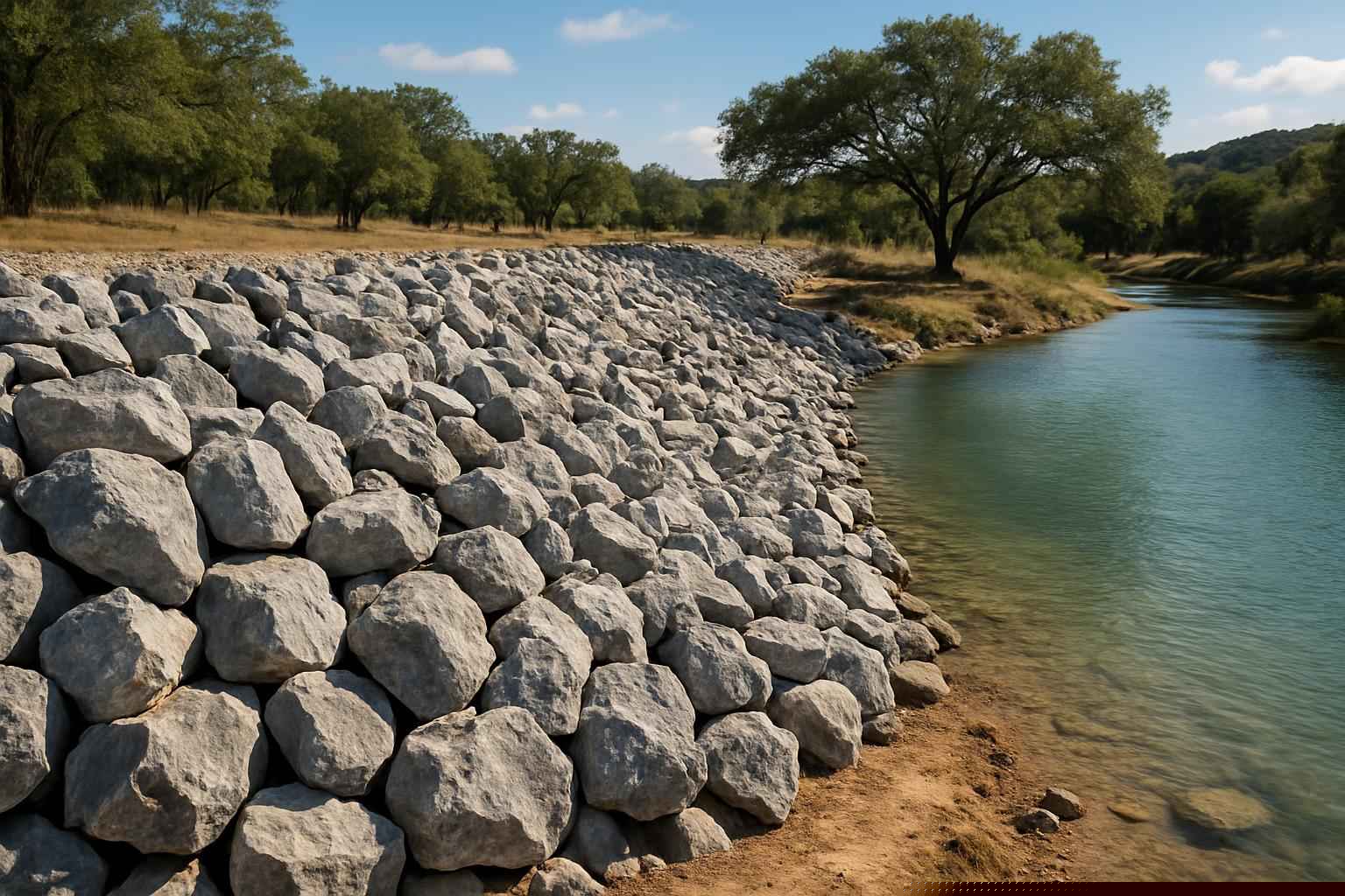 Erosion Control In Pipe Creek Texas 1 Riprap Rock in Pipe Creek Texas