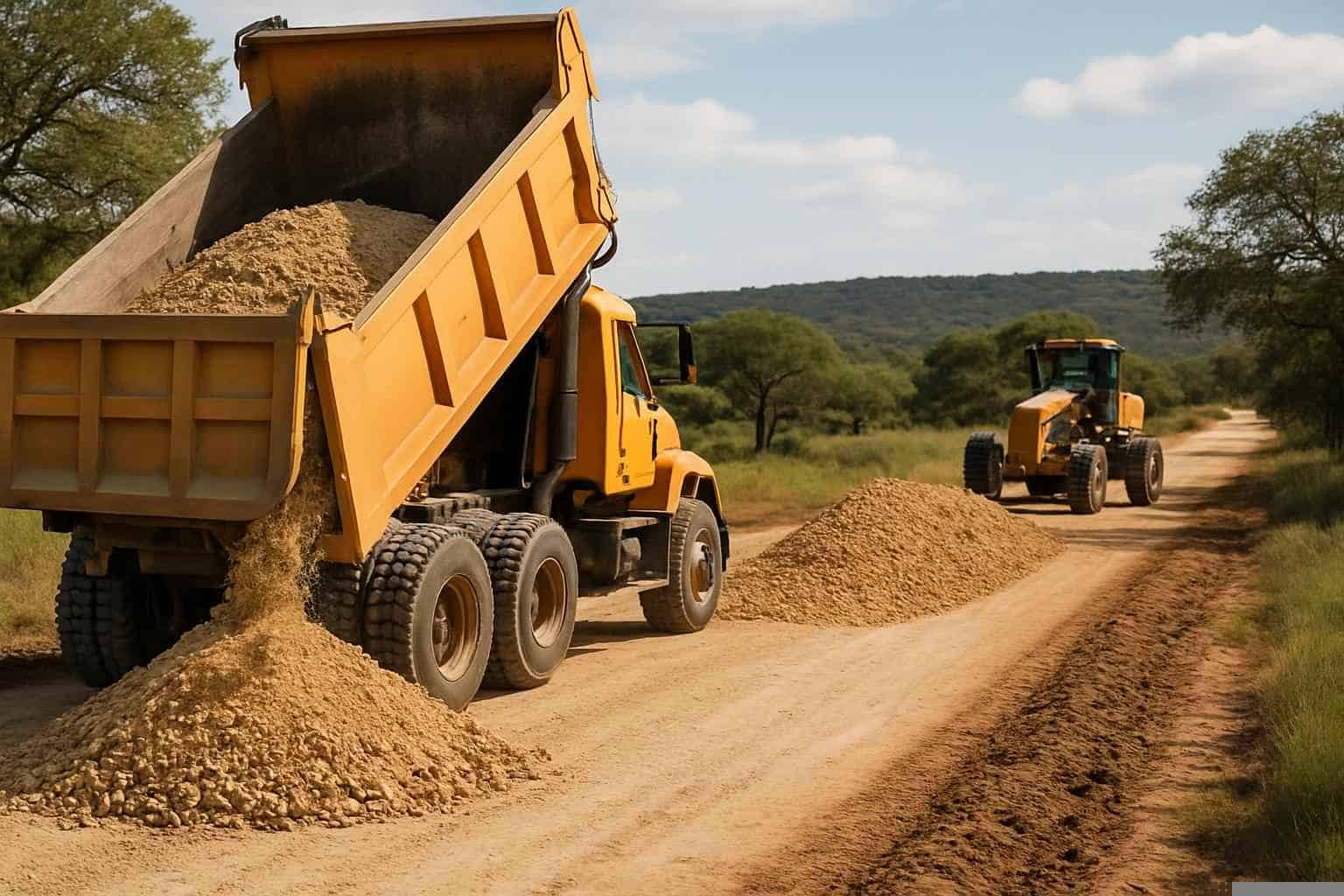 Road Base Installation in Mason Texas