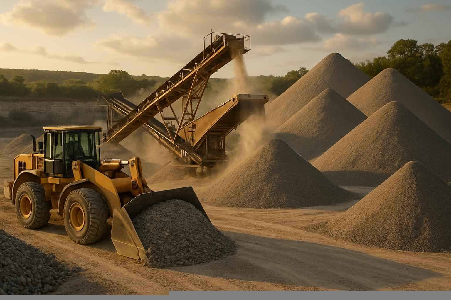 Road Base Production in Pipe Creek Texas