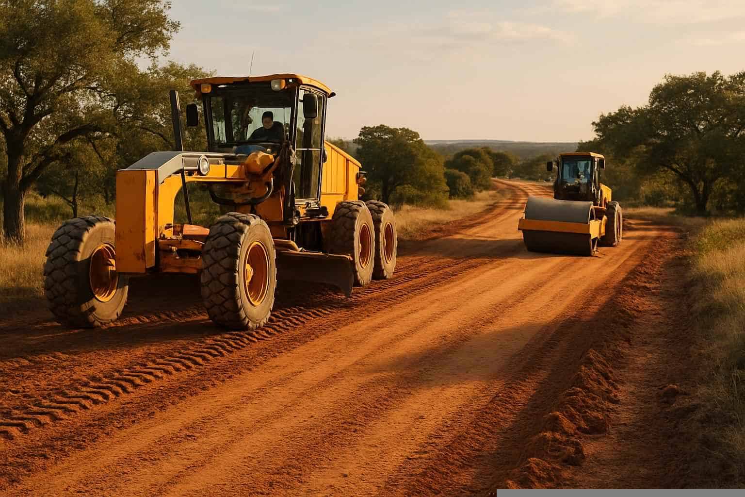 Road Grading and Compaction in Mason Texas