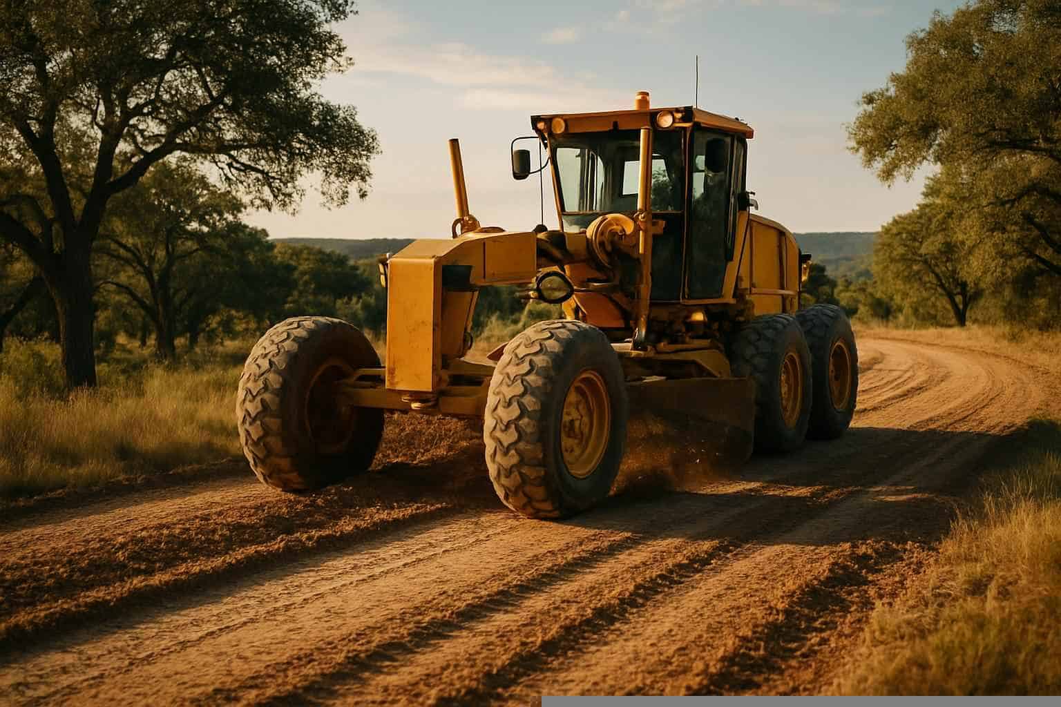 Road Grading in Pipe Creek Texas