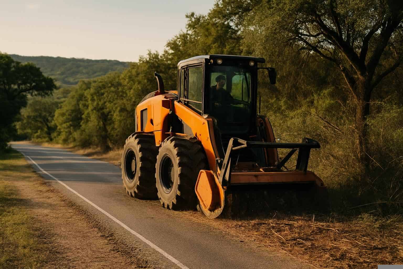 Roadside ROW Clearing in Mason Texas
