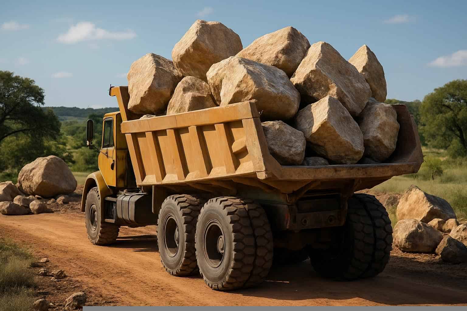 Rock And Boulder Hauling in Mason Texas